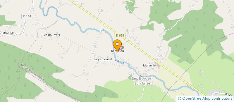 localisation de l'entreprise MONSIEUR CHRISTIAN CLOUZET à LES BORDES-SUR-ARIZE