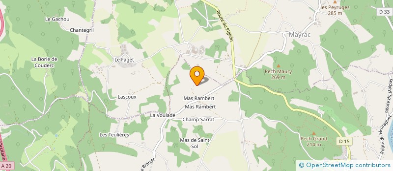 localisation de l'entreprise MONSIEUR CHRISTIAN CLUZAN  SAINT-SOZY