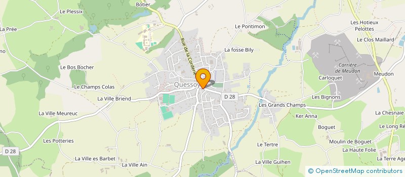 localisation de l'entreprise MONSIEUR CHRISTIAN COATANTIEC à QUESSOY