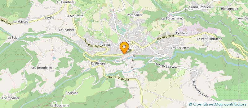 localisation de l'entreprise MONSIEUR CHRISTIAN COCHARD  CHAMPAGNE-AU-MONT-D'OR