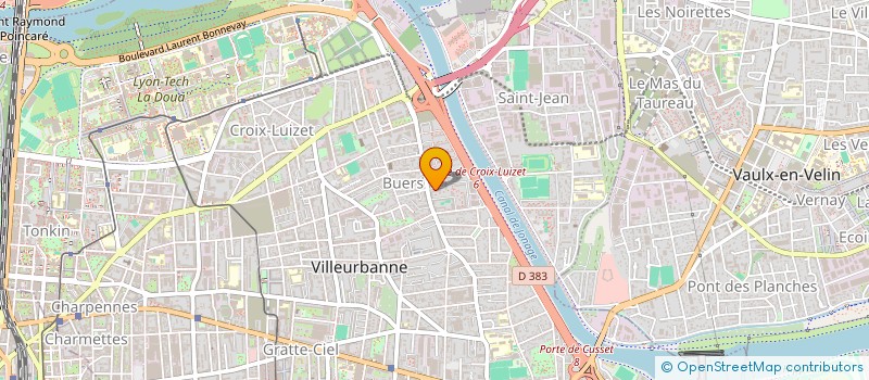 localisation de l'entreprise MONSIEUR CHRISTIAN COGNET  VILLEURBANNE