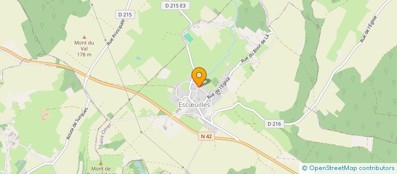 localisation de l'entreprise MONSIEUR CHRISTIAN COHEN-SOLAL  ESCUILLES