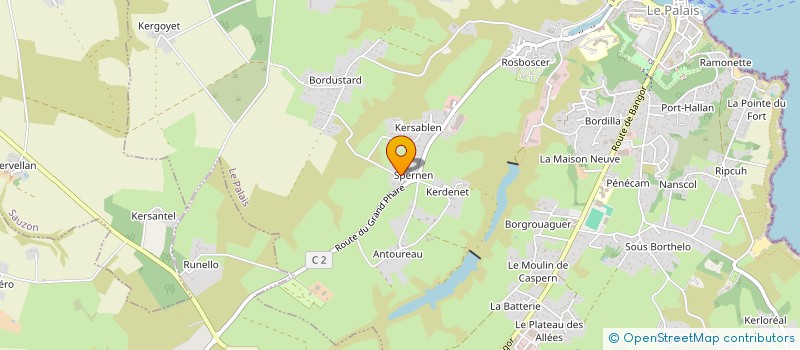 localisation de l'entreprise MONSIEUR CHRISTIAN COIC  LE PALAIS