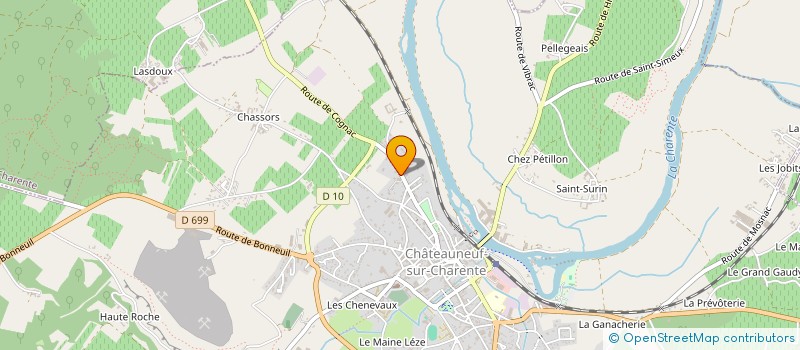 localisation de l'entreprise MONSIEUR CHRISTIAN COLAS à CHATEAUNEUF-SUR-CHARENTE