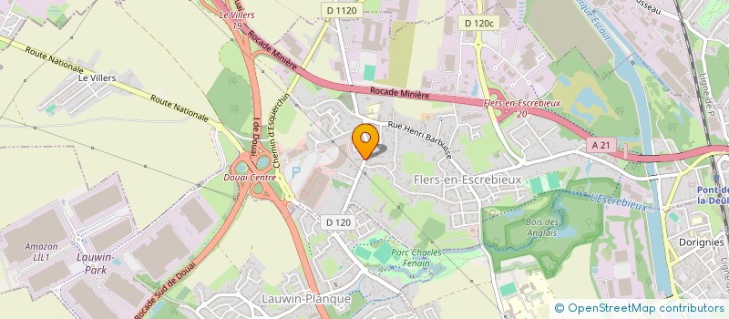 localisation de l'entreprise MONSIEUR CHRISTIAN COLIN  FLERS-EN-ESCREBIEUX