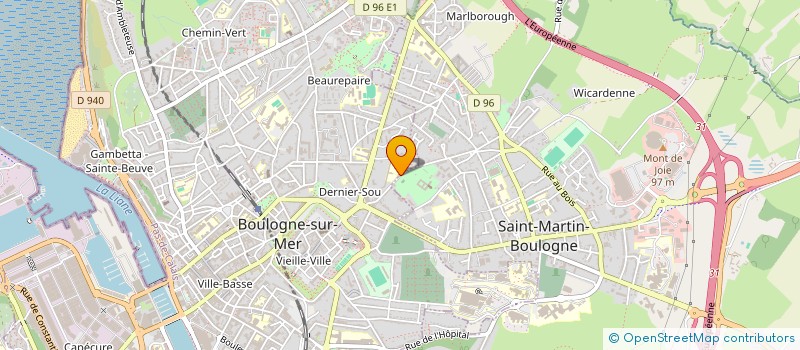 localisation de l'entreprise MONSIEUR CHRISTIAN COLIN à BOULOGNE-SUR-MER