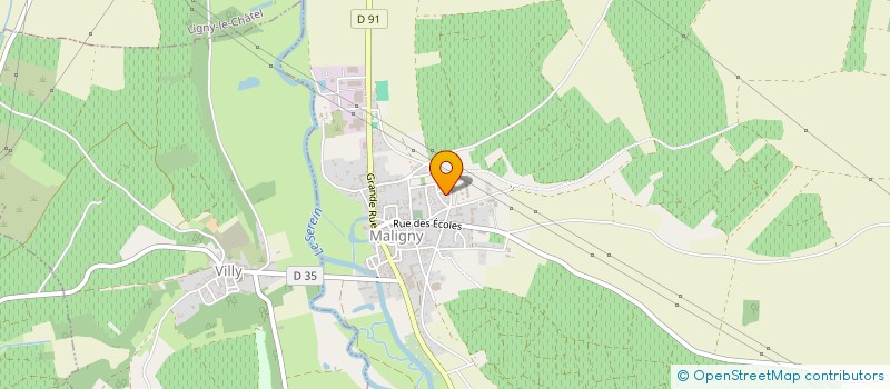 localisation de l'entreprise MONSIEUR CHRISTIAN COLINOT  MALIGNY