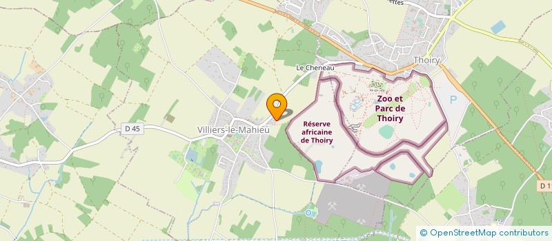 localisation de l'entreprise MONSIEUR CHRISTIAN COLLEU  VILLIERS-LE-MAHIEU