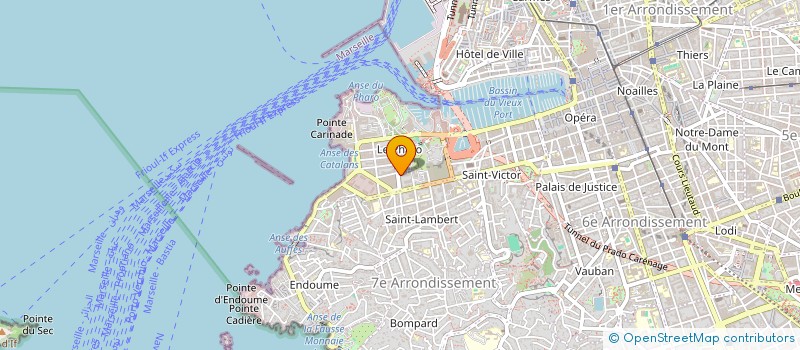 localisation de l'entreprise MONSIEUR CHRISTIAN COLOMBANI à MARSEILLE