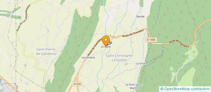 localisation de l'entreprise MONSIEUR CHRISTIAN COMBAZ à SAINT-CHRISTOPHE-LA-GROTTE