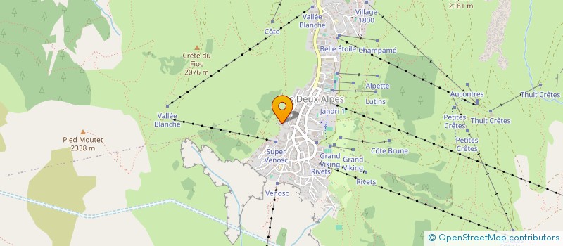 localisation de l'entreprise MONSIEUR CHRISTIAN COMBE  LES DEUX ALPES