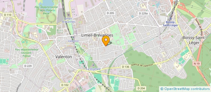 localisation de l'entreprise MONSIEUR CHRISTIAN COMBEAU à LIMEIL-BREVANNES