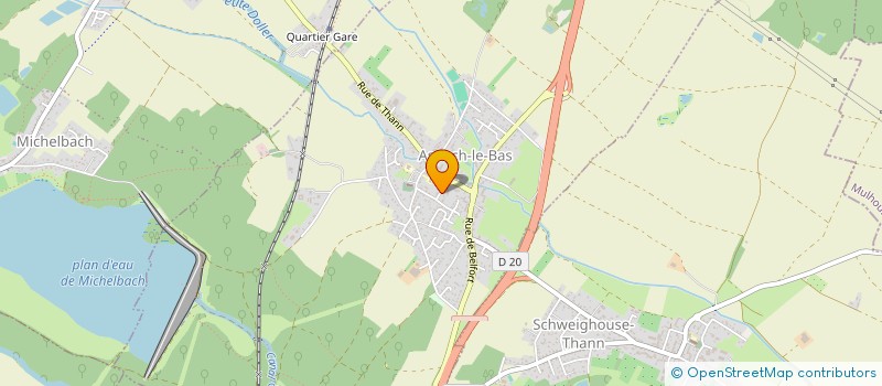 localisation de l'entreprise MONSIEUR CHRISTIAN COMPERE à ASPACH-LE-BAS