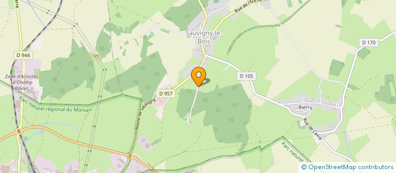 localisation de l'entreprise MONSIEUR CHRISTIAN COMTE  SAUVIGNY-LE-BOIS