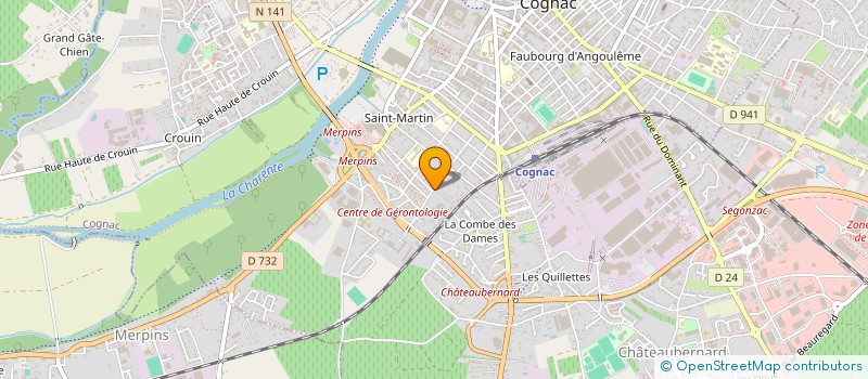 localisation de l'entreprise MONSIEUR CHRISTIAN CONCHON à COGNAC