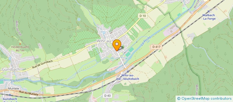 localisation de l'entreprise MONSIEUR CHRISTIAN CONREAUX  SOULTZBACH-LES-BAINS