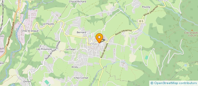 localisation de l'entreprise MONSIEUR CHRISTIAN CONTAT  VILLAZ