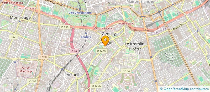 localisation de l'entreprise MONSIEUR CHRISTIAN CONTE  GENTILLY