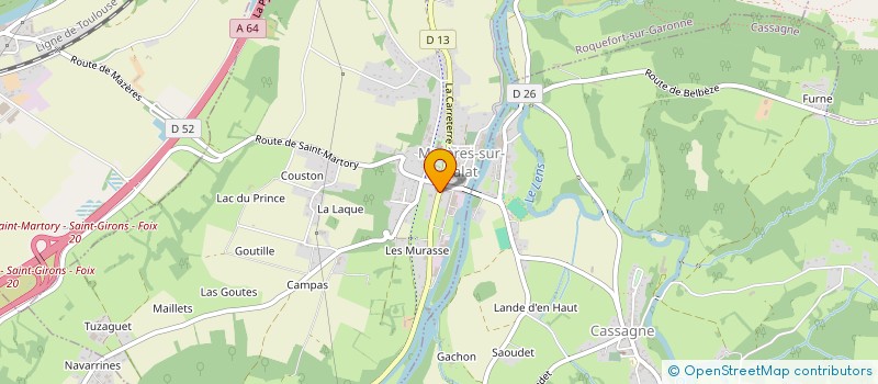 localisation de l'entreprise MONSIEUR CHRISTIAN CONTIN  MAZERES-SUR-SALAT