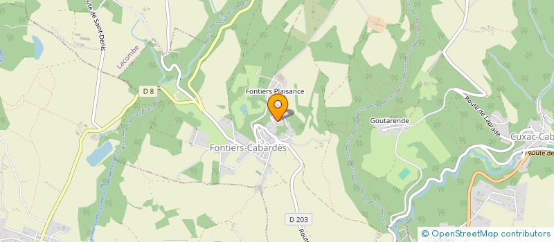 localisation de l'entreprise MONSIEUR CHRISTIAN CONVERS  BROUSSES-ET-VILLARET