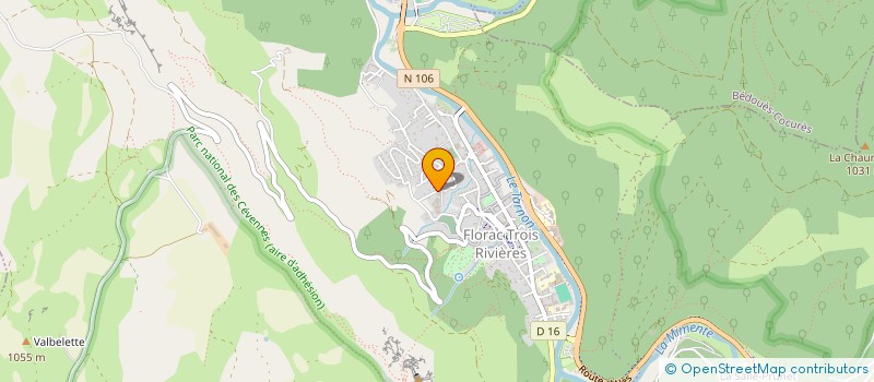 localisation de l'entreprise MONSIEUR CHRISTIAN CORDIER  FLORAC TROIS RIVIERES