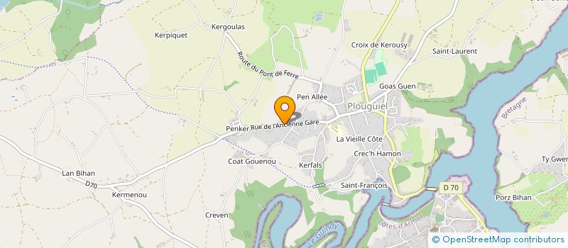 localisation de l'entreprise MONSIEUR CHRISTIAN CORLOUER  PLOUGUIEL