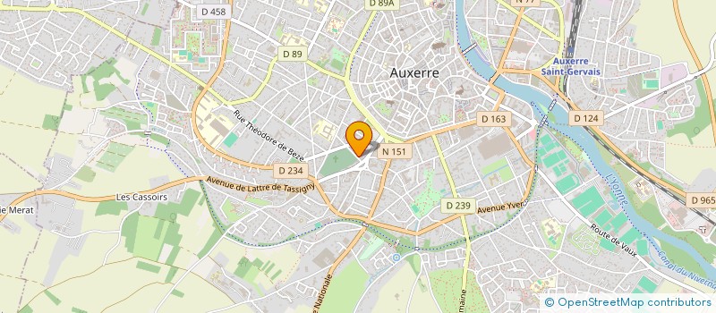 localisation de l'entreprise MONSIEUR CHRISTIAN CORTET à AUXERRE