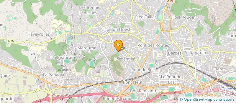 localisation de l'entreprise MONSIEUR CHRISTIAN CORTINI  TOULON