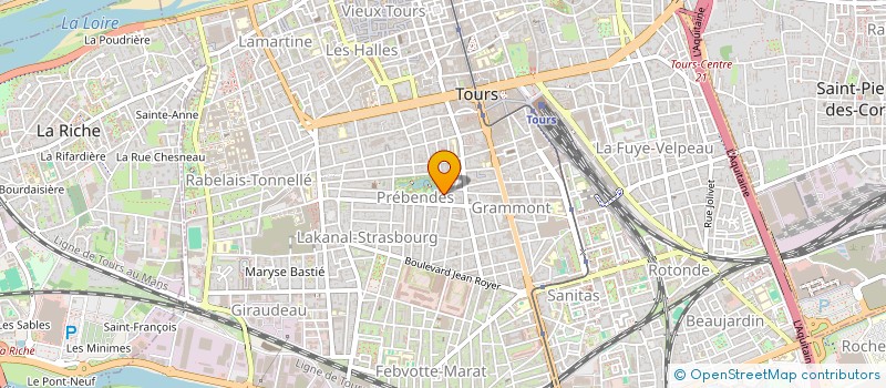 localisation de l'entreprise MONSIEUR CHRISTIAN CORVEN  TOURS