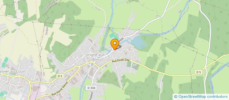 localisation de l'entreprise MONSIEUR CHRISTIAN COSSARDEAUX  VRIGNE AUX BOIS