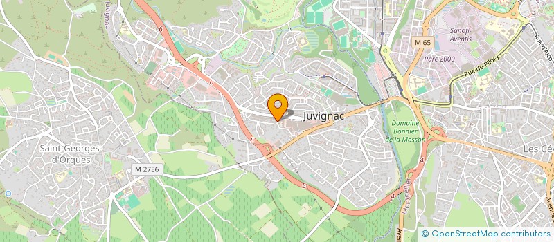 localisation de l'entreprise MONSIEUR CHRISTIAN COSTALUNGA  JUVIGNAC