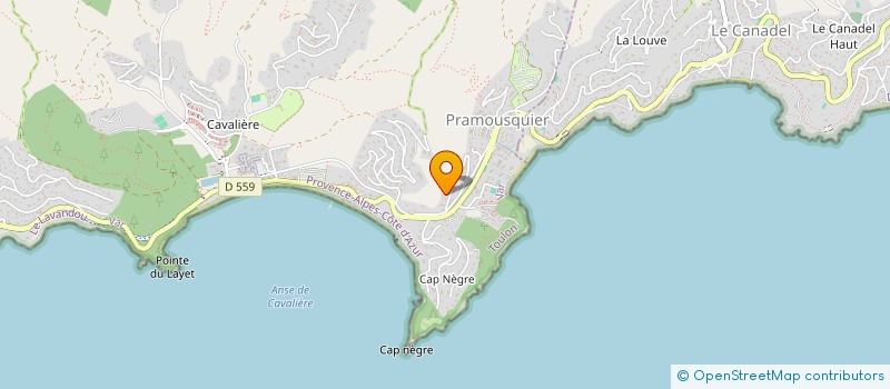 localisation de l'entreprise MONSIEUR CHRISTIAN COSTET à LE LAVANDOU