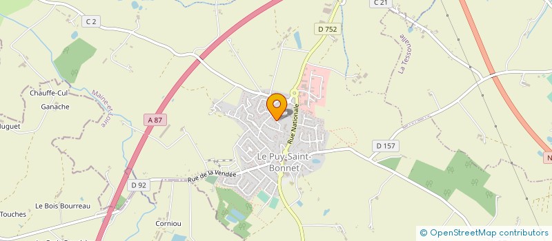 localisation de l'entreprise MONSIEUR CHRISTIAN COTTENCEAU à CHOLET