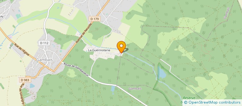 localisation de l'entreprise MONSIEUR CHRISTIAN COTTEREAU  GAMBAIS