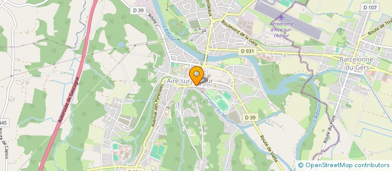 localisation de l'entreprise MONSIEUR CHRISTIAN COUCOURRON  AIRE-SUR-L'ADOUR