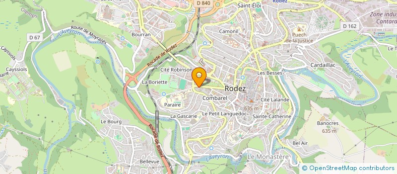 localisation de l'entreprise MONSIEUR CHRISTIAN COUDERC  RODEZ