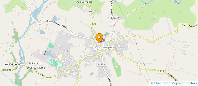 localisation de l'entreprise MONSIEUR CHRISTIAN COUDERC  MONFLANQUIN