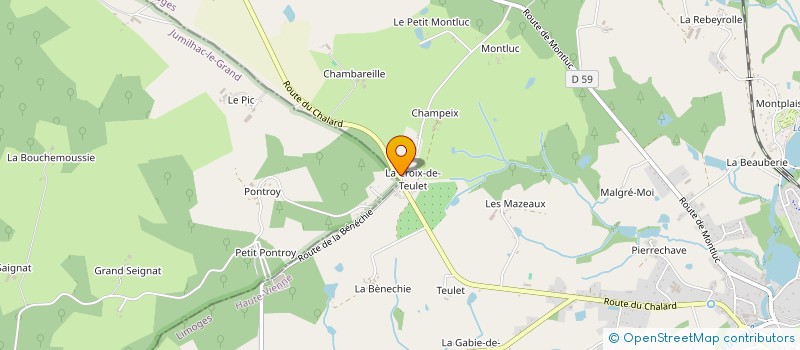 localisation de l'entreprise MONSIEUR CHRISTIAN COUDERT  SAINT-YRIEIX-LA-PERCHE