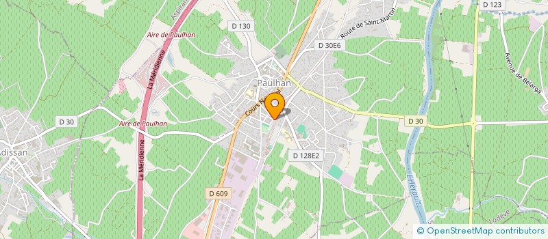 localisation de l'entreprise MONSIEUR CHRISTIAN COURBOT à PAULHAN