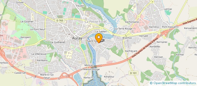 localisation de l'entreprise MONSIEUR CHRISTIAN COURTOIS à AURAY