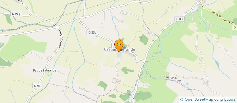 localisation de l'entreprise MONSIEUR CHRISTIAN COUSSEAU  CASTIES-LABRANDE