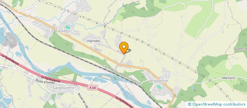 localisation de l'entreprise MONSIEUR CHRISTIAN COUSSEAU  ARGAGNON