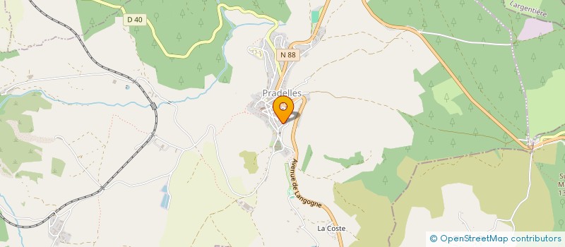 localisation de l'entreprise MONSIEUR CHRISTIAN COUVE à PRADELLES