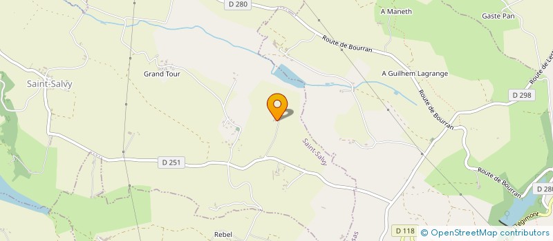 localisation de l'entreprise MONSIEUR CHRISTIAN COUZARD  SAINT-SALVY