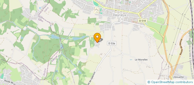 localisation de l'entreprise MONSIEUR CHRISTIAN COYNEL  HEYRIEUX