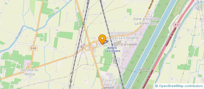 localisation de l'entreprise MONSIEUR CHRISTIAN CREDA  BOLLENE