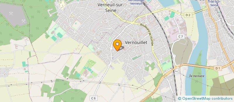 localisation de l'entreprise MONSIEUR CHRISTIAN CREMER à VERNOUILLET