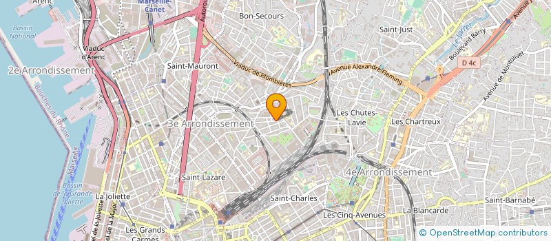 localisation de l'entreprise MONSIEUR CHRISTIAN CRIVELLO à MARSEILLE