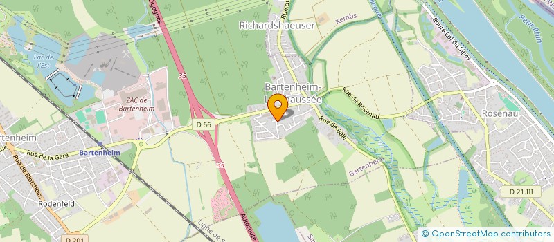 localisation de l'entreprise MONSIEUR CHRISTIAN CROATTO  BARTENHEIM