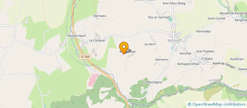 localisation de l'entreprise MONSIEUR CHRISTIAN CROISIER  MOTREFF